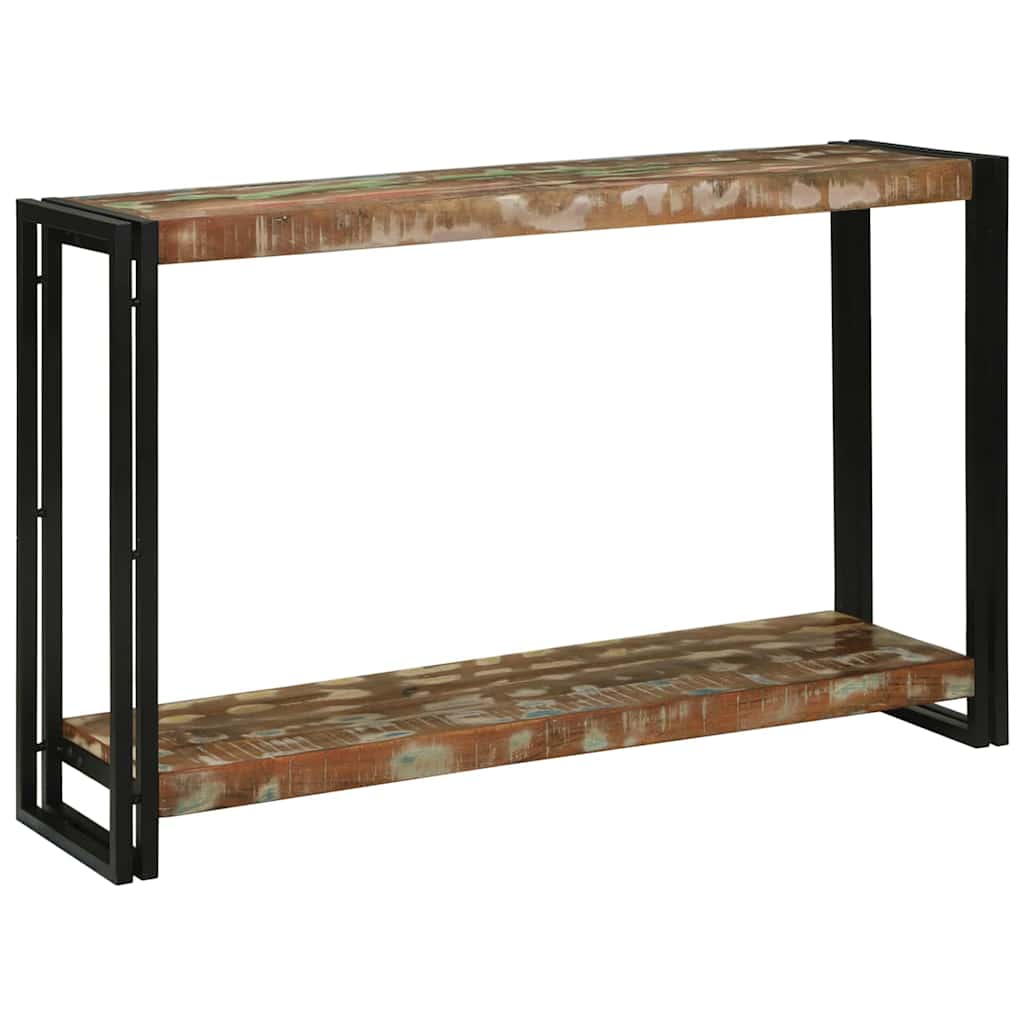 Wandtafel Met Plank Bruin 120 X 33 X 75 Cm Massief Mango Hout
