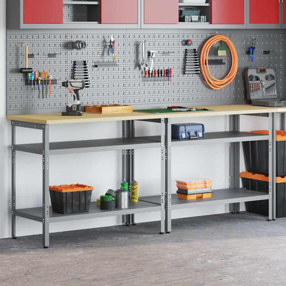 Werkbankset Met Lade 8 Pcs Gepoedercoat Staal