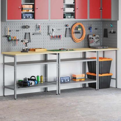 Werkbankset Met Lade 8 Pcs Gepoedercoat Staal
