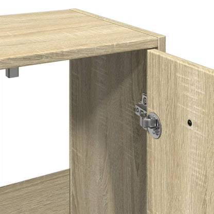 4-Delige Badkamermeubelset Bewerkt Hout Kleurig