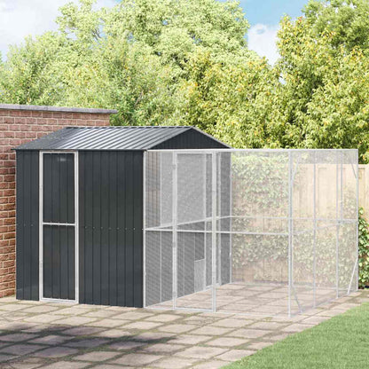Vogelkooi Antraciet 418 X 210 X 247 Cm Gegevens Staal