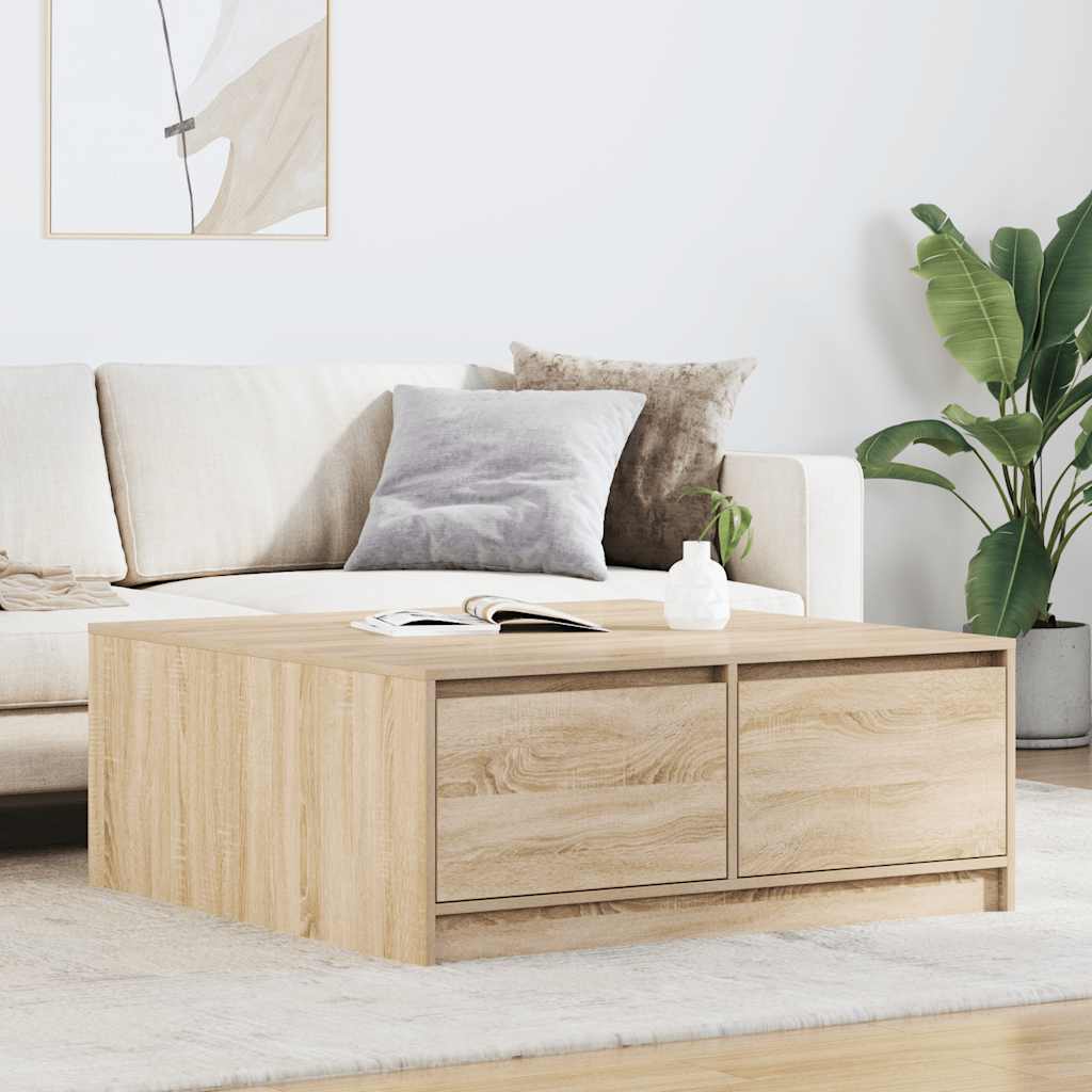 Salontafel Met Lades 70,5X70X40 Cm Kleurig