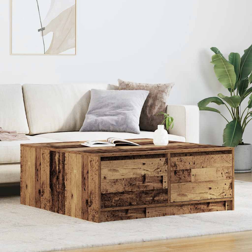 Salontafel Met Lades 70,5X70X40 Cm Kleurig