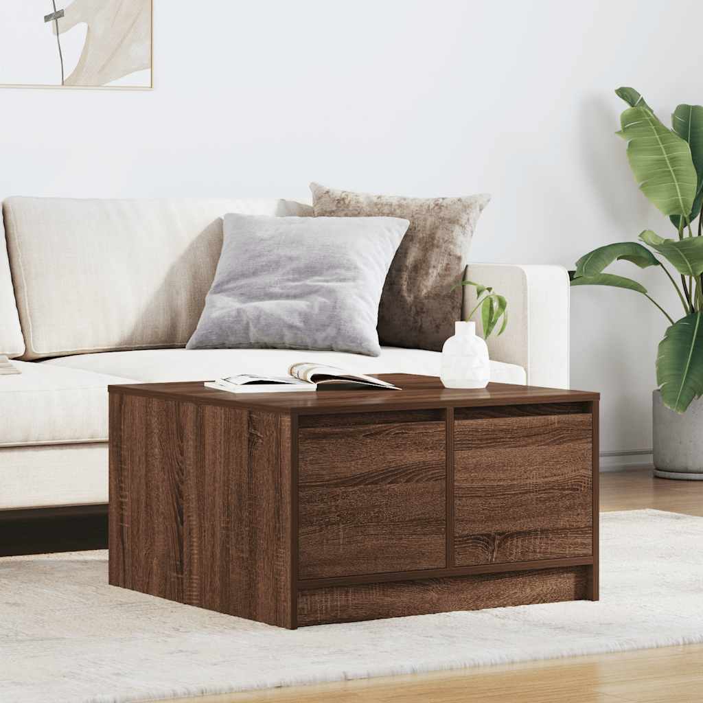 Salontafel Met Lades 70,5X70X40 Cm Kleurig