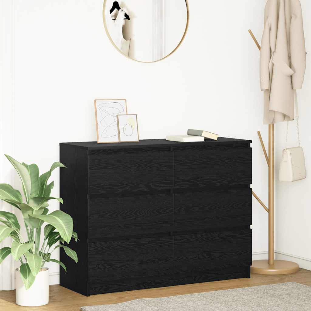Dressoir 100X35X76 Cm Spaanplaat Ambachtelijk Eikenkleurig