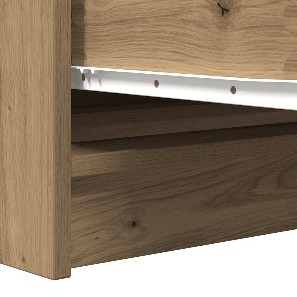 Dressoir 100X35X76 Cm Spaanplaat Ambachtelijk Eikenkleurig