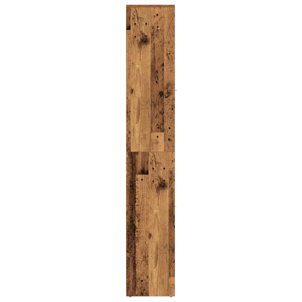 Badkamerkast 30X30X183,5 Cm Bewerkt Hout Kleurig Oud Hout