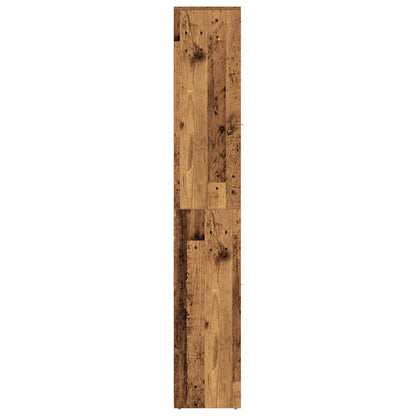 Badkamerkast 30X30X183,5 Cm Bewerkt Hout Kleurig Oud Hout