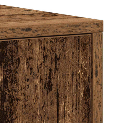 Badkamerkast 30X30X183,5 Cm Bewerkt Hout Kleurig Oud Hout