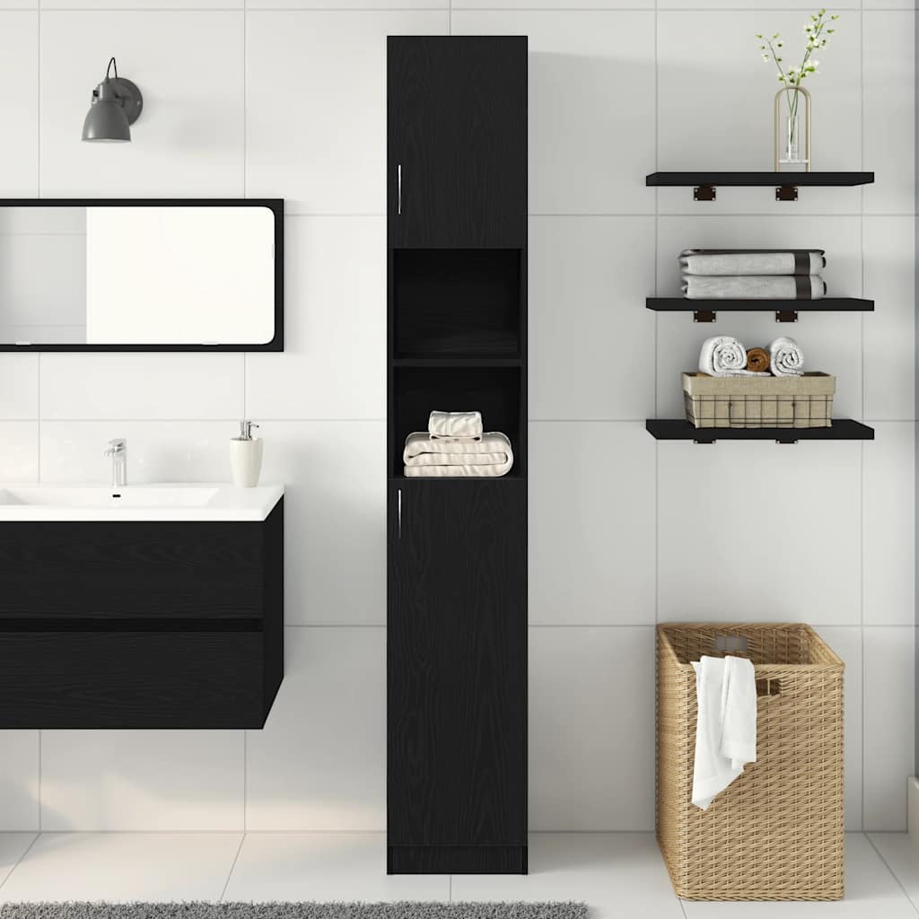 Badkamerkast 32X25,5X190 Cm Spaanplaat Kleurig