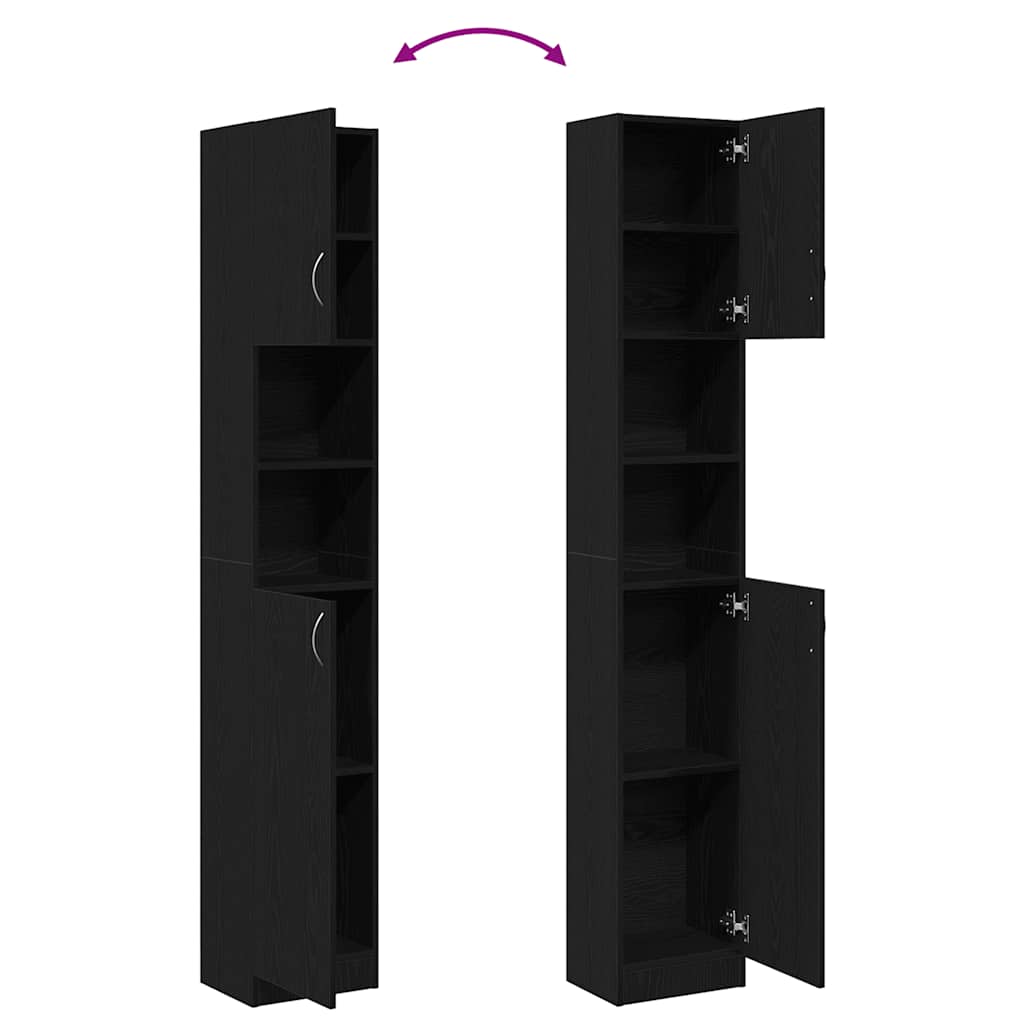 Badkamerkast 32X25,5X190 Cm Spaanplaat Kleurig