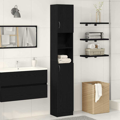 Badkamerkast 32X25,5X190 Cm Spaanplaat Kleurig