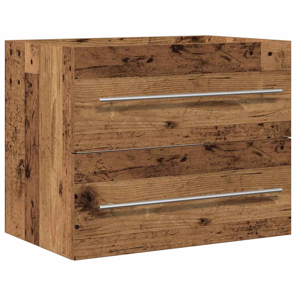 Wastafelmeubel 60X38,5X48 Cm Spaanplaat Oud Hout