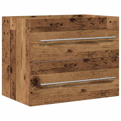 Wastafelmeubel 60X38,5X48 Cm Spaanplaat Oud Hout