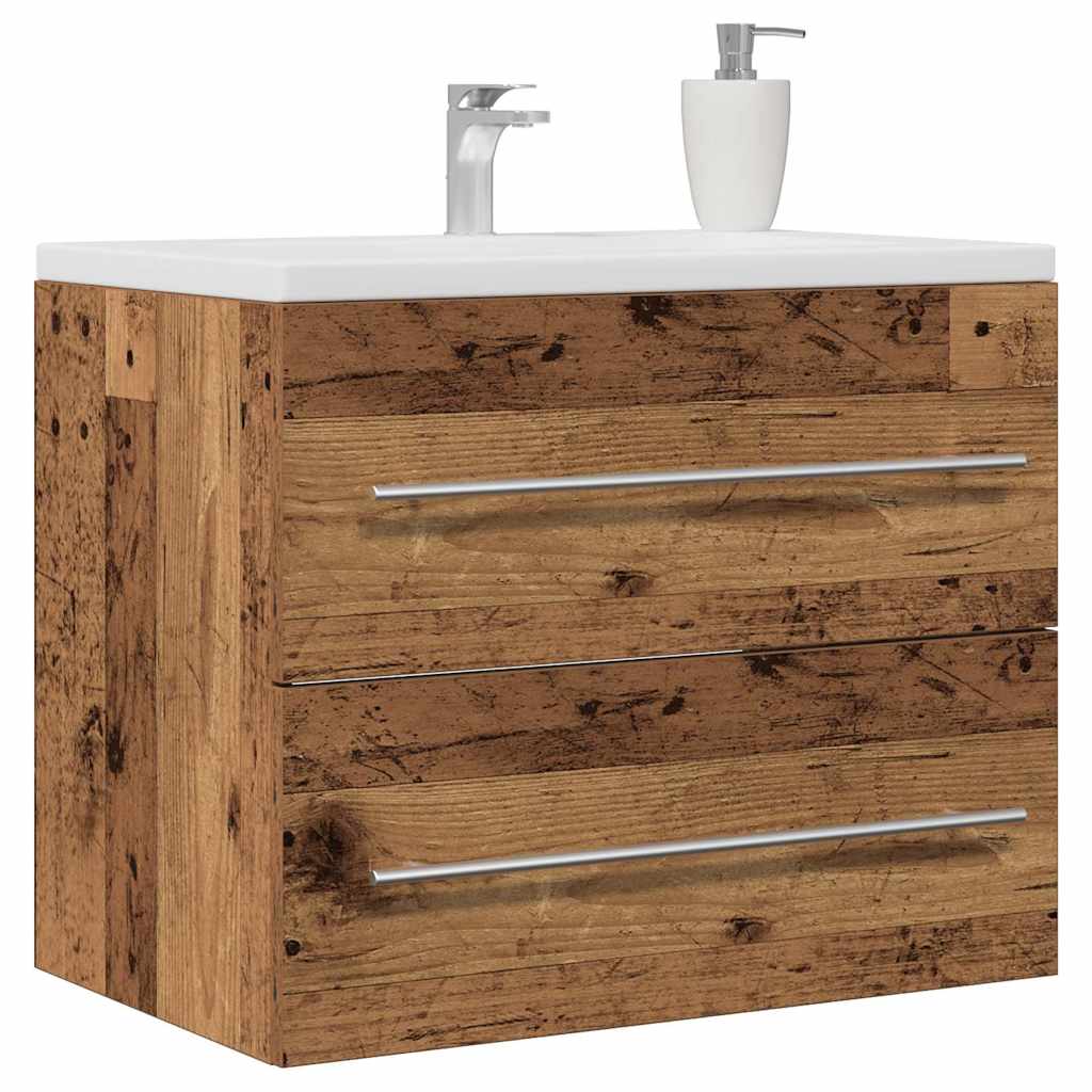 Wastafelmeubel 60X38,5X48 Cm Spaanplaat Oud Hout