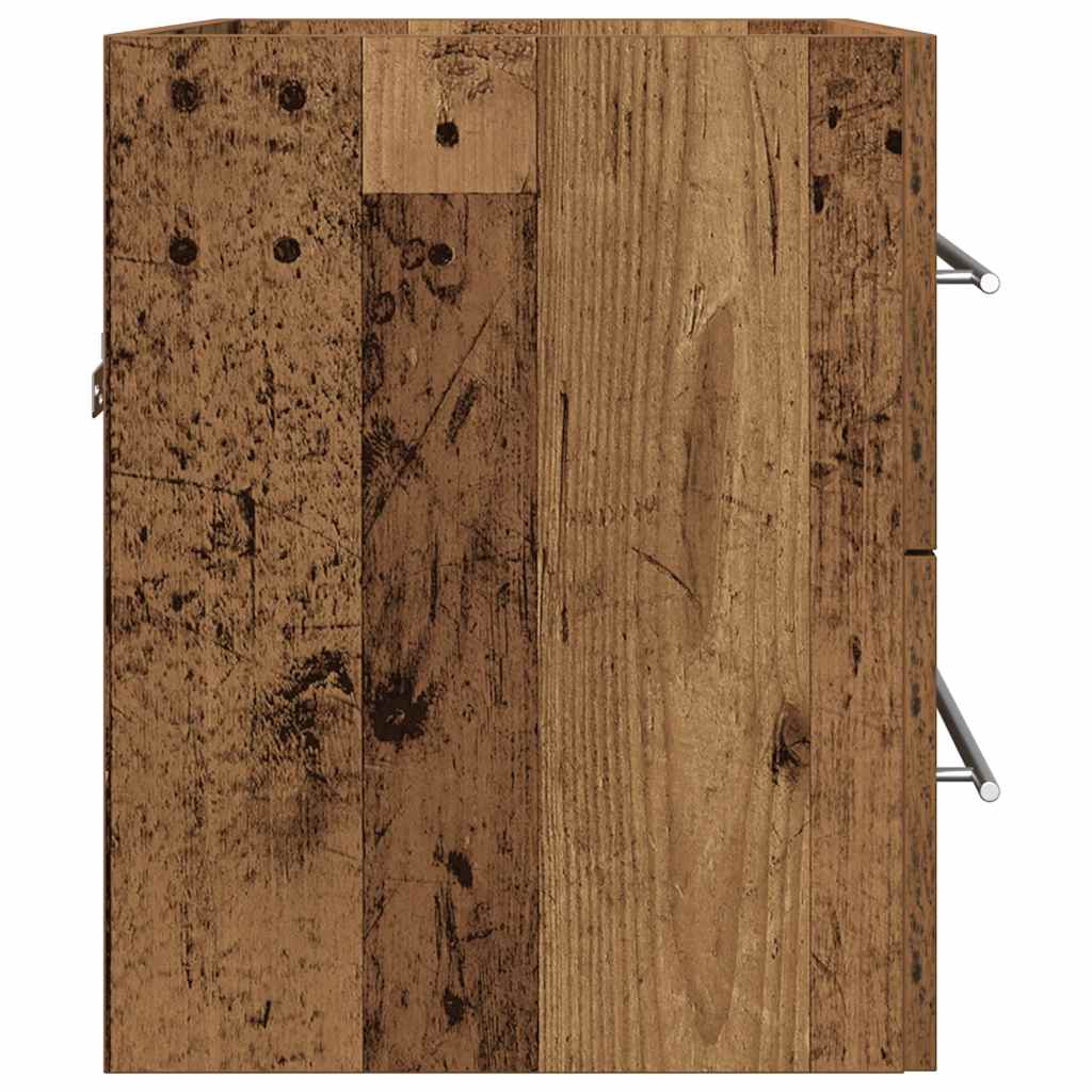 Wastafelmeubel 60X38,5X48 Cm Spaanplaat Oud Hout