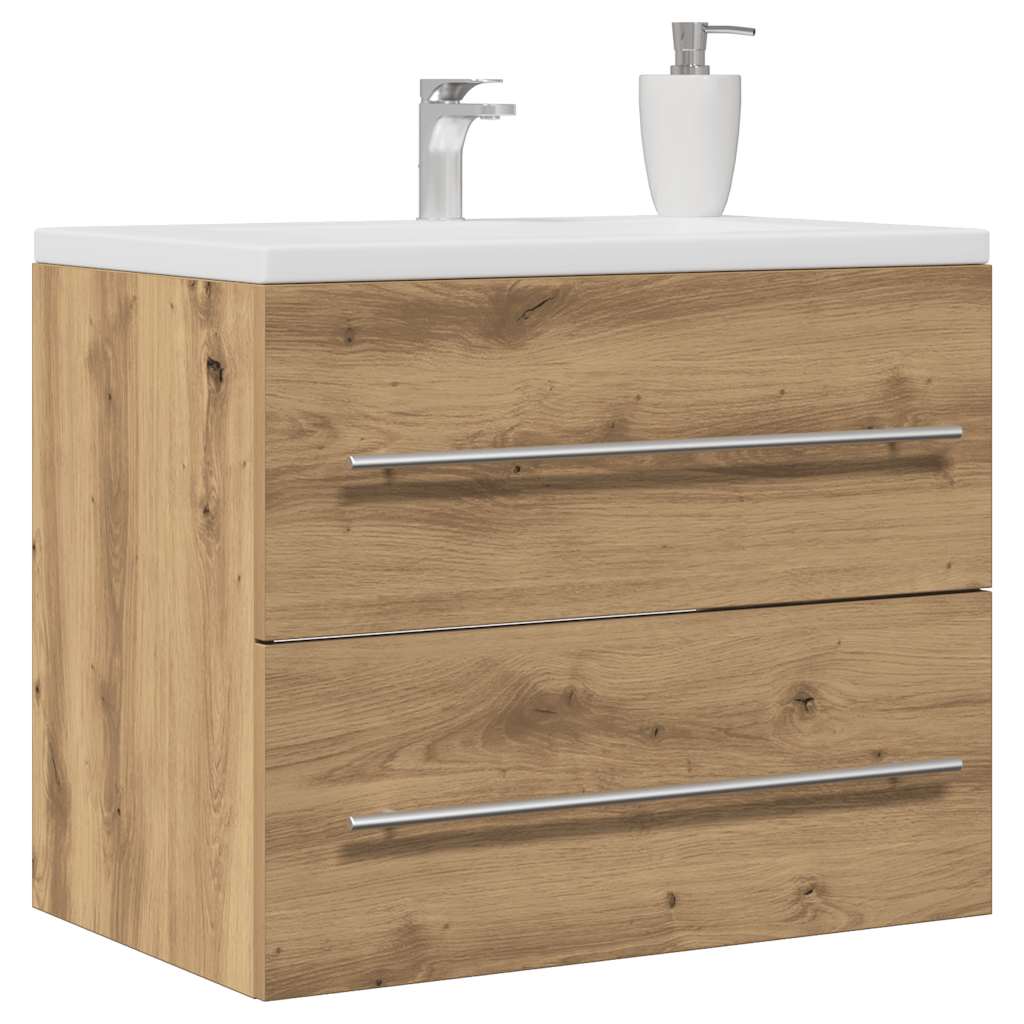 Wastafelkast 60X38,5X48 Cm Spaanplaat Ambachtelijk Eikenkleurig Artisanaal Eikenkleurig