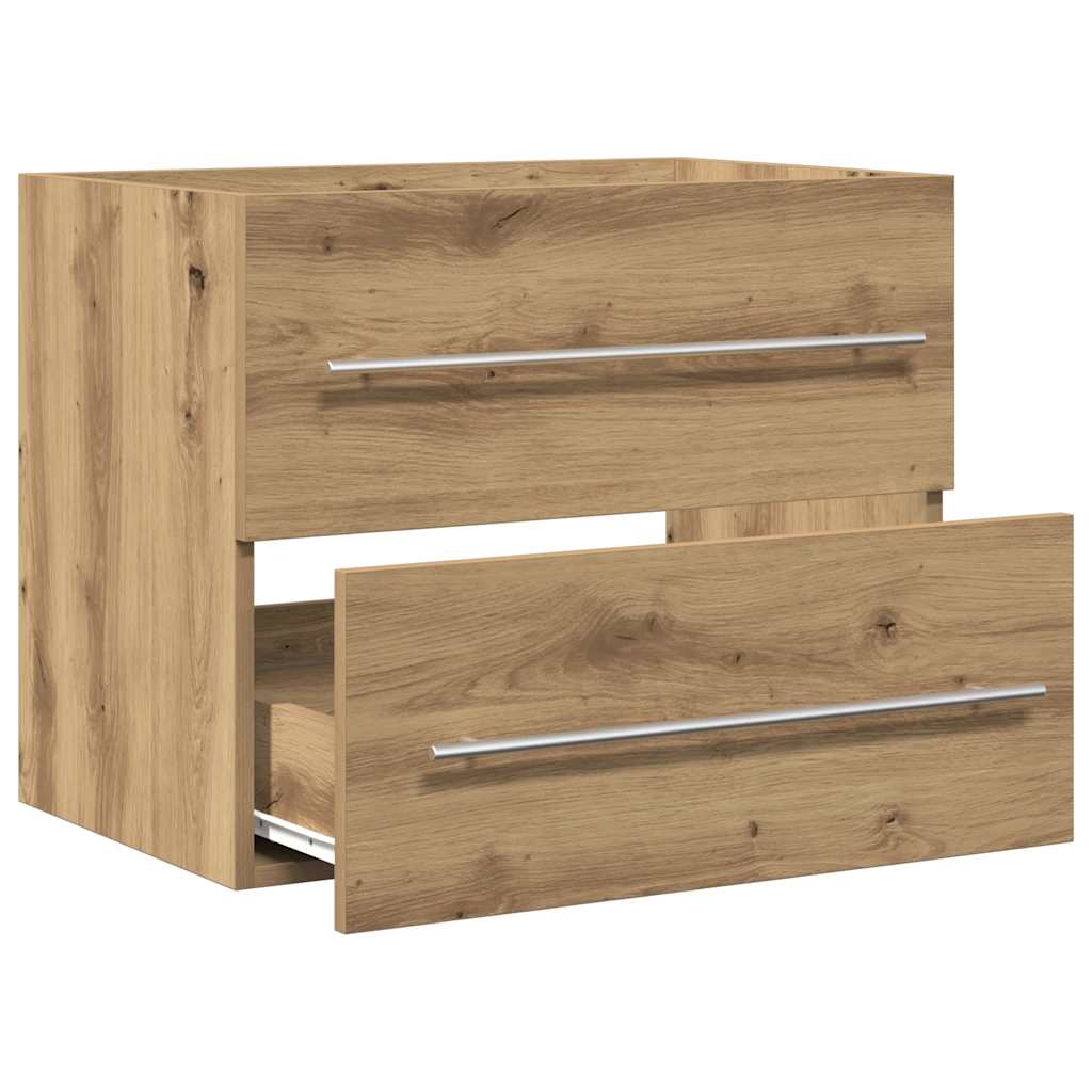 Wastafelkast 60X38,5X48 Cm Spaanplaat Ambachtelijk Eikenkleurig Artisanaal Eikenkleurig
