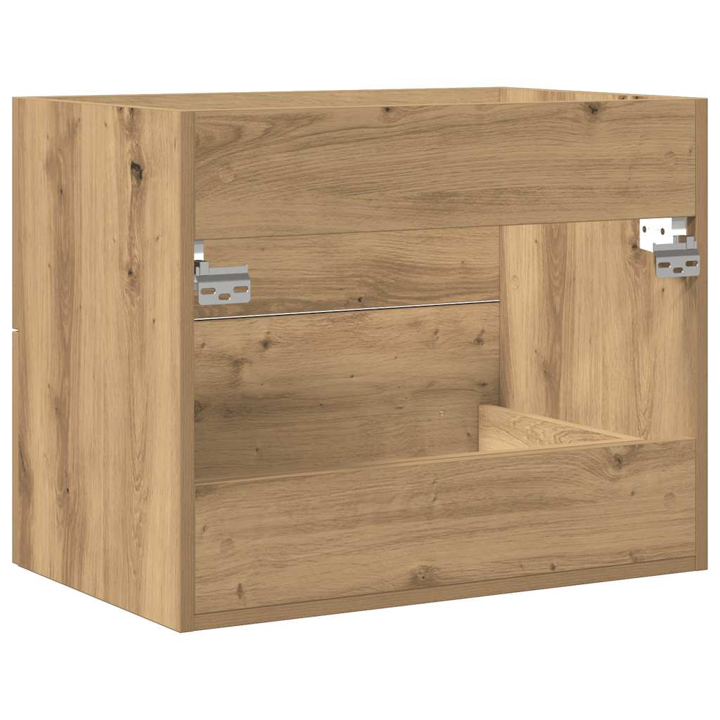 Wastafelkast 60X38,5X48 Cm Spaanplaat Ambachtelijk Eikenkleurig Artisanaal Eikenkleurig