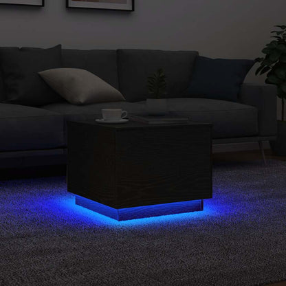 Salontafel Met Led-Verlichting 50X50X40 Cm
