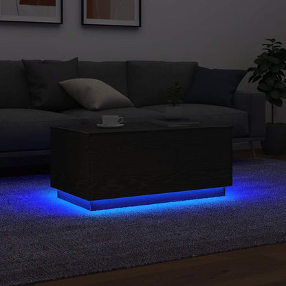 Salontafel Met Led-Verlichting 50X50X40 Cm