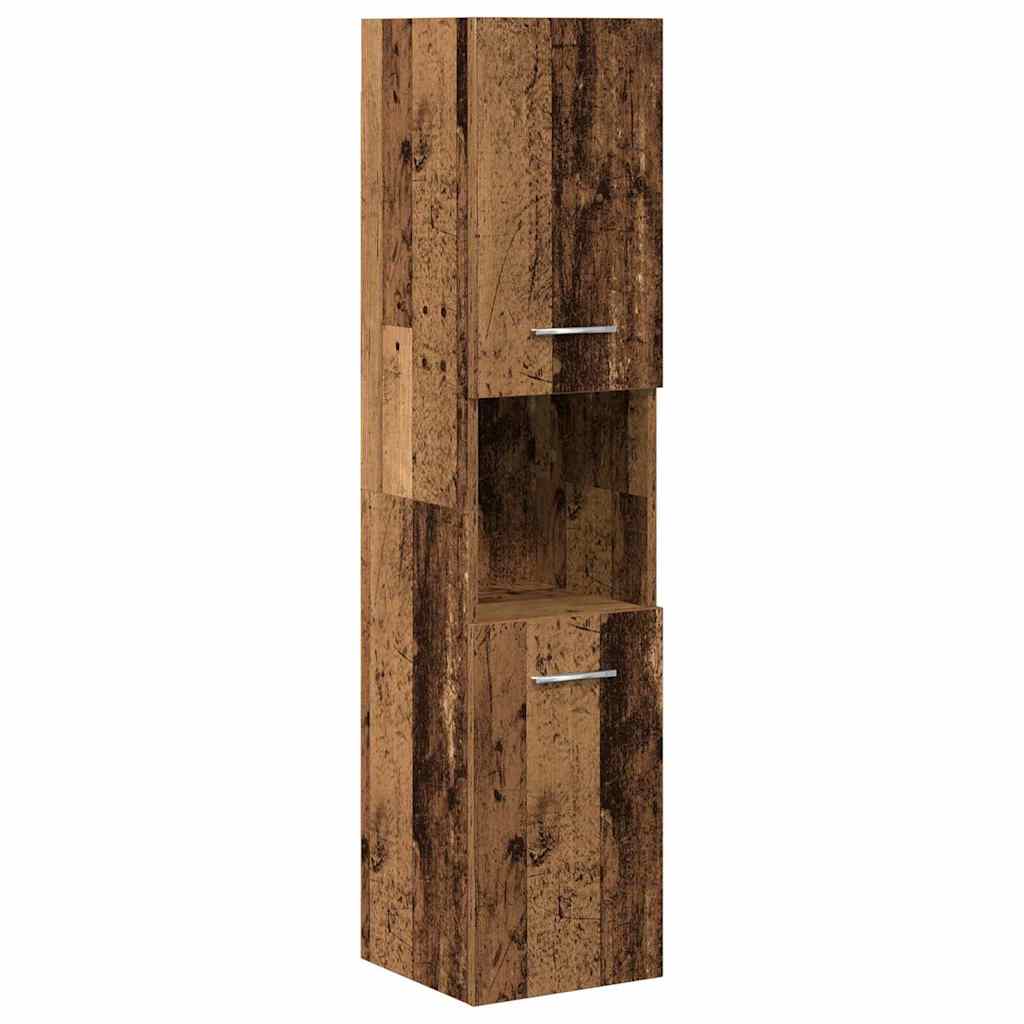 Badkamermeubelset Bewerkt Hout Kleurig Oud Hout