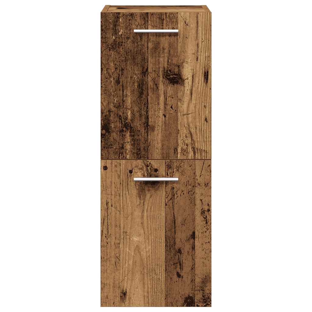 Badkamermeubelset Bewerkt Hout Kleurig Oud Hout