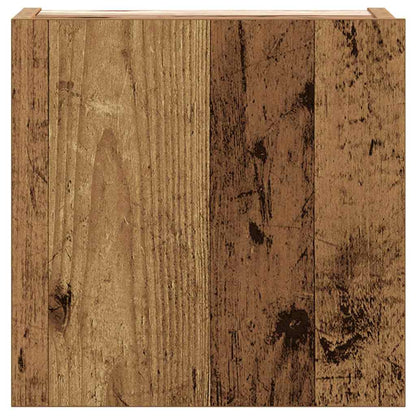 8-Delig Tv-Meubelset Wandmontage Bewerkt Hout Kleurig