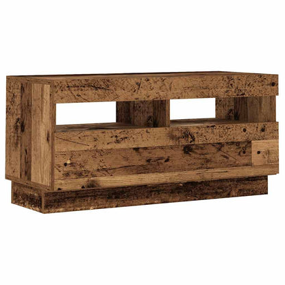 Tv-Meubel Met Led 260X35X40 Cm Bewerkt Hout
