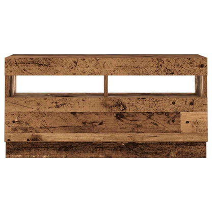 Tv-Meubel Met Led 260X35X40 Cm Bewerkt Hout