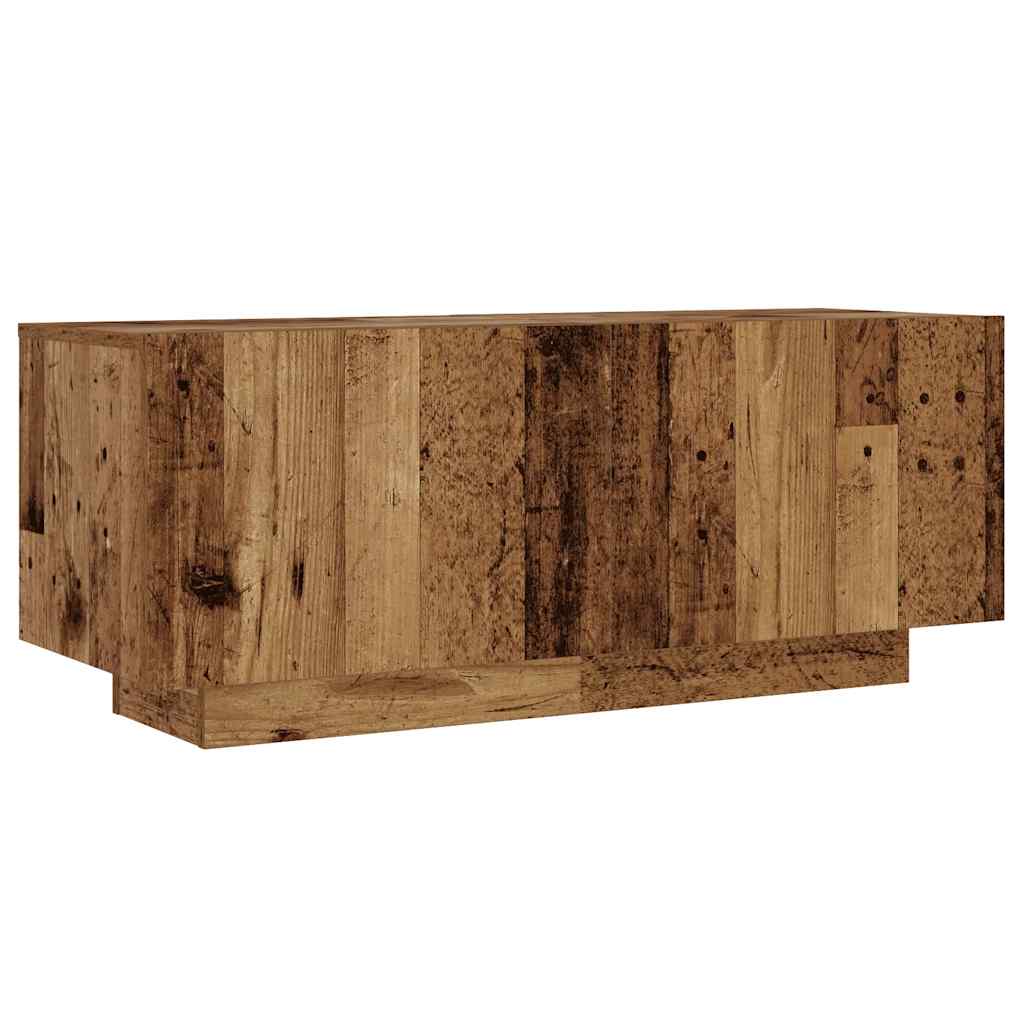 Tv-Meubel Met Led 260X35X40 Cm Bewerkt Hout