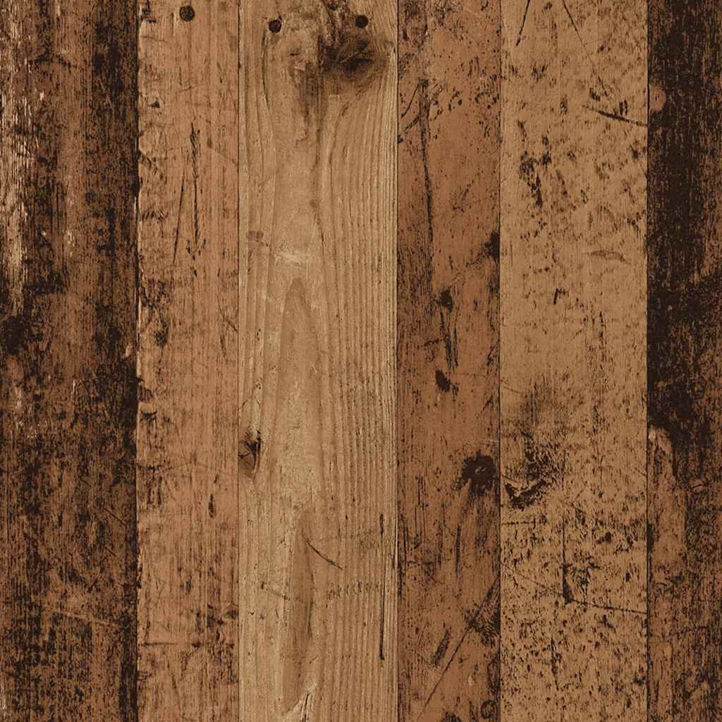 3-Delig Tv-Meubelset Wandmontage Bewerkt Hout Kleurig