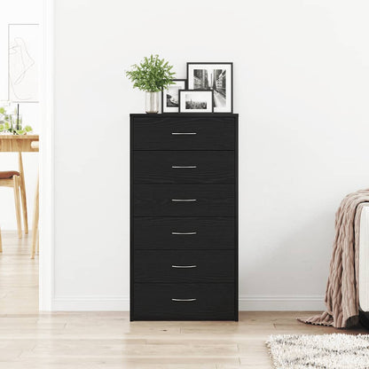 Dressoir Met 6 Lades 50X34X96 Cm Spaanplaat Kleurig