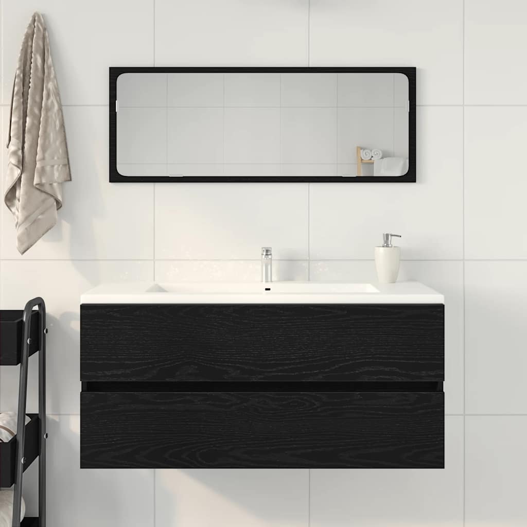 Wastafelkast 100X38,5X45 Cm Spaanplaat Kleurig Zwart Eiken
