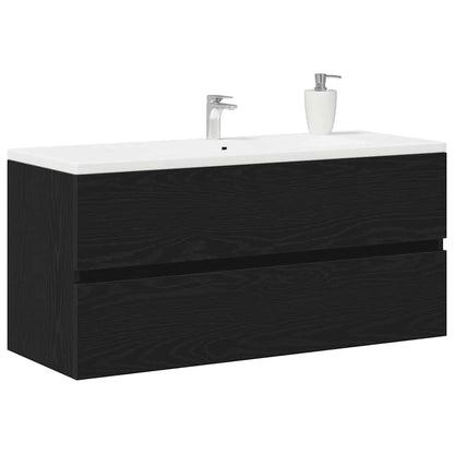 Wastafelkast 100X38,5X45 Cm Spaanplaat Kleurig Zwart Eiken