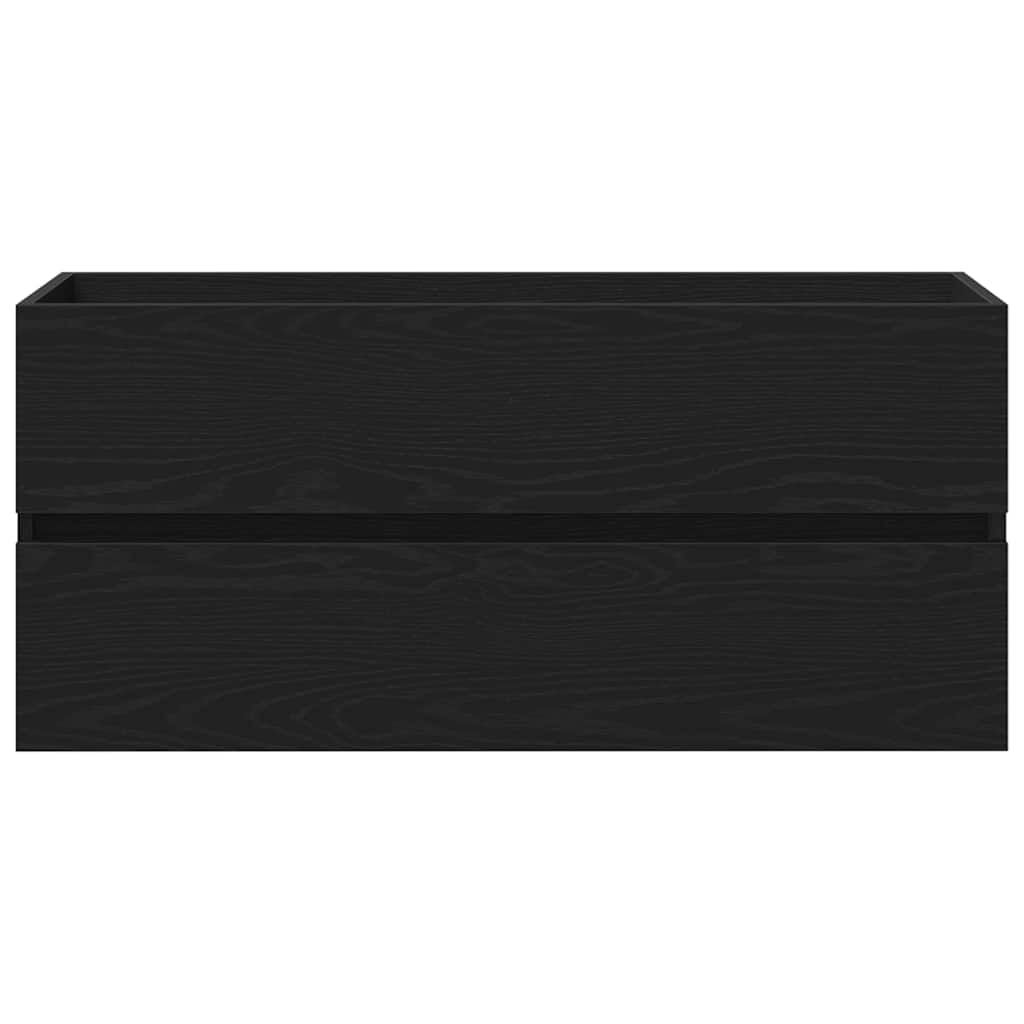 Wastafelkast 100X38,5X45 Cm Spaanplaat Kleurig Zwart Eiken