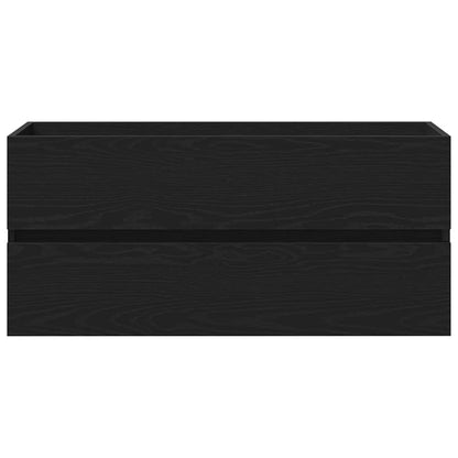 Wastafelkast 100X38,5X45 Cm Spaanplaat Kleurig Zwart Eiken