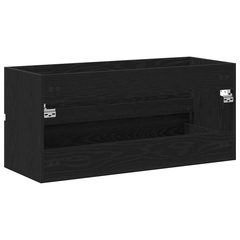 Wastafelkast 100X38,5X45 Cm Spaanplaat Kleurig Zwart Eiken