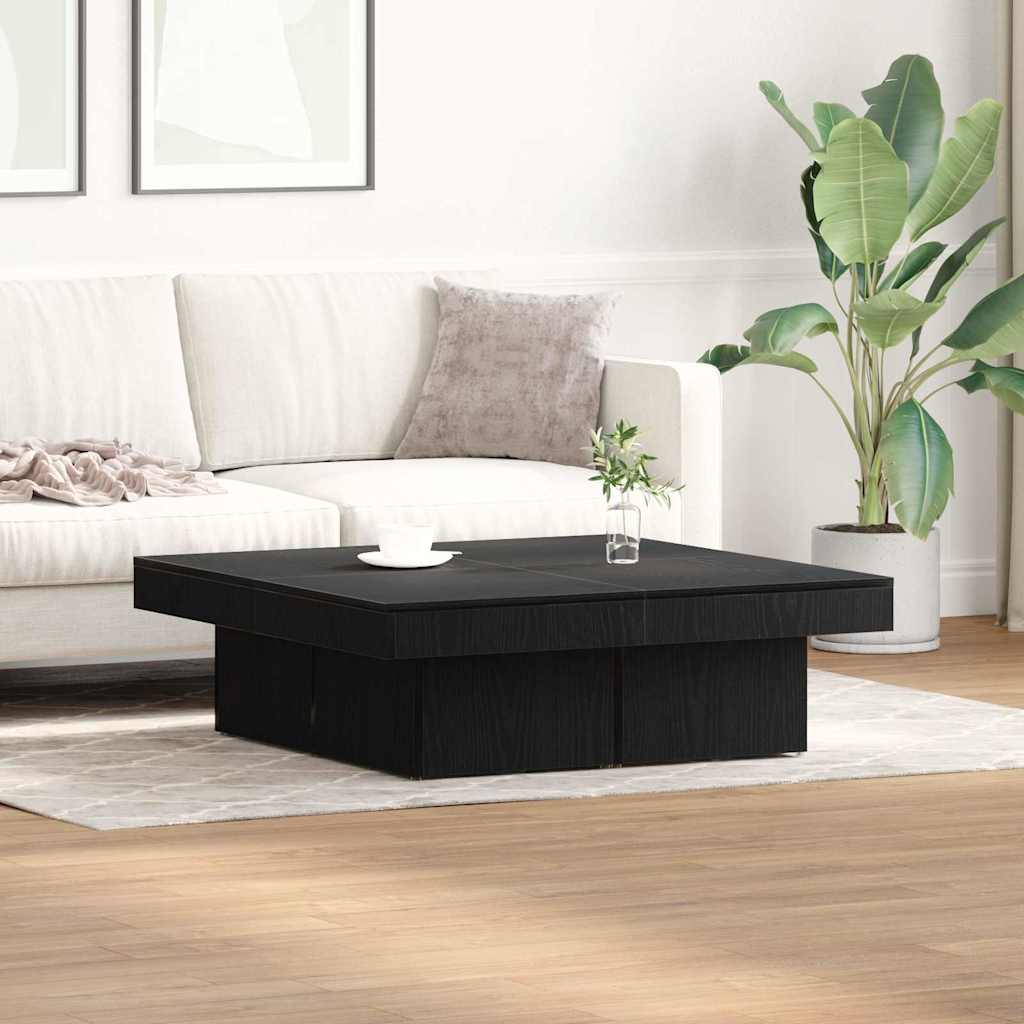 Salontafel 90X90X28 Cm Bewerkt Hout Kleurig