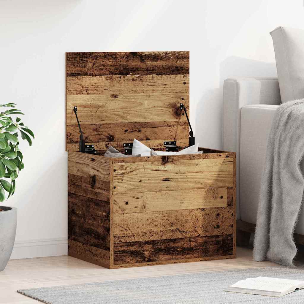 Opslagdoos Met Opslag Bewerkt Hout