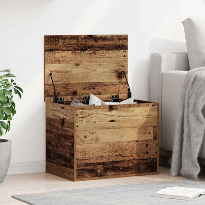 Opslagdoos Met Opslag Bewerkt Hout