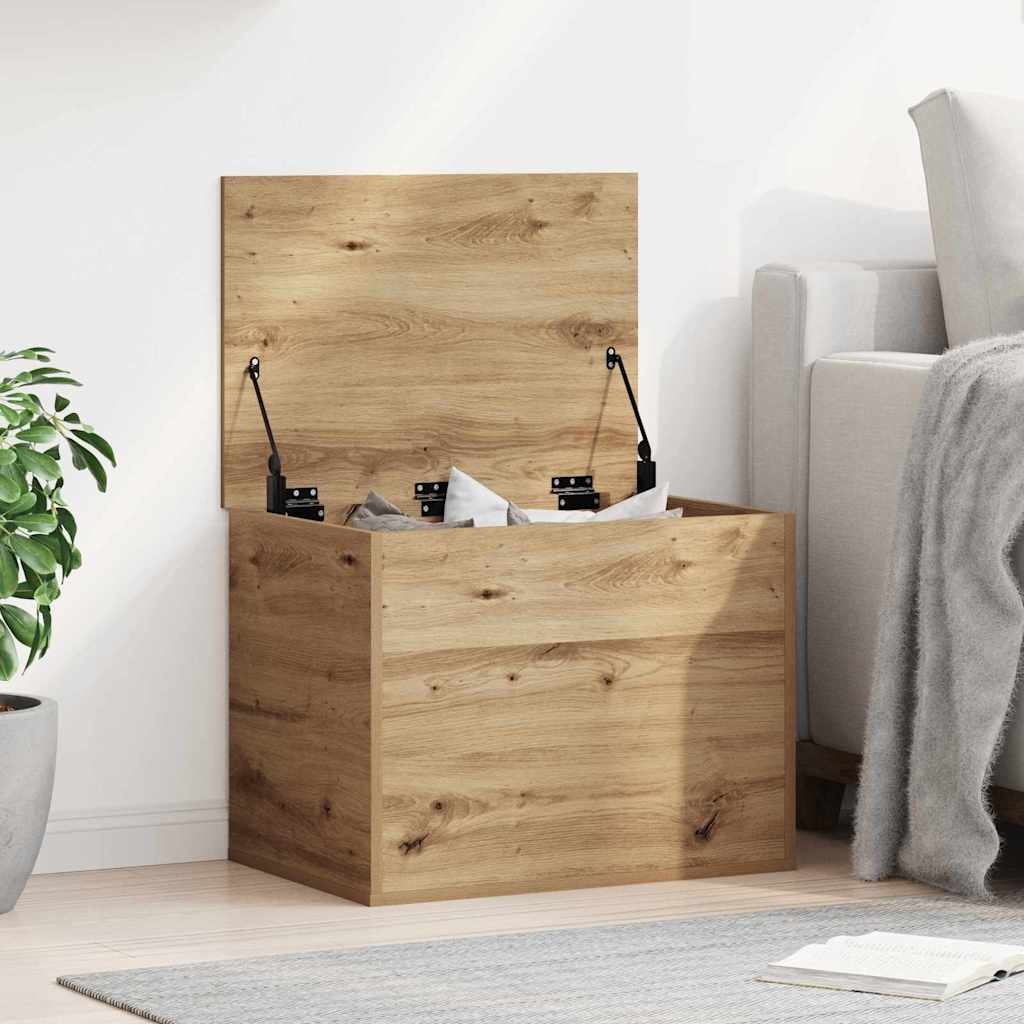 Opslagdoos Met Opslag Bewerkt Hout