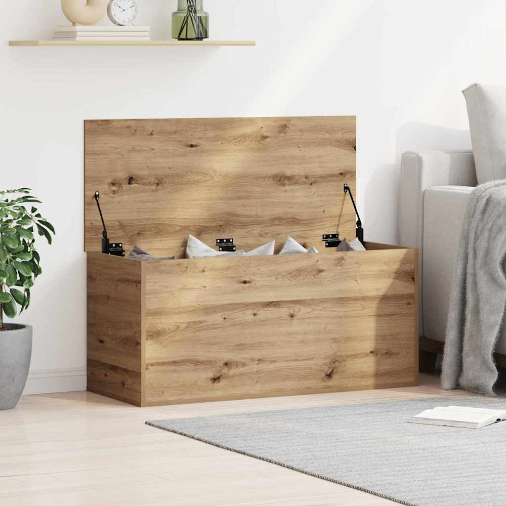 Opslagdoos Met Opslag Bewerkt Hout