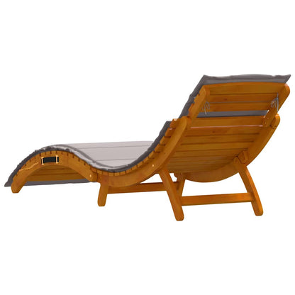 Ligbed Met Kussen 2 Pcs Massief Acacia Hout