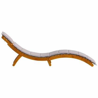 Ligbed Met Kussen 2 Pcs Massief Acacia Hout