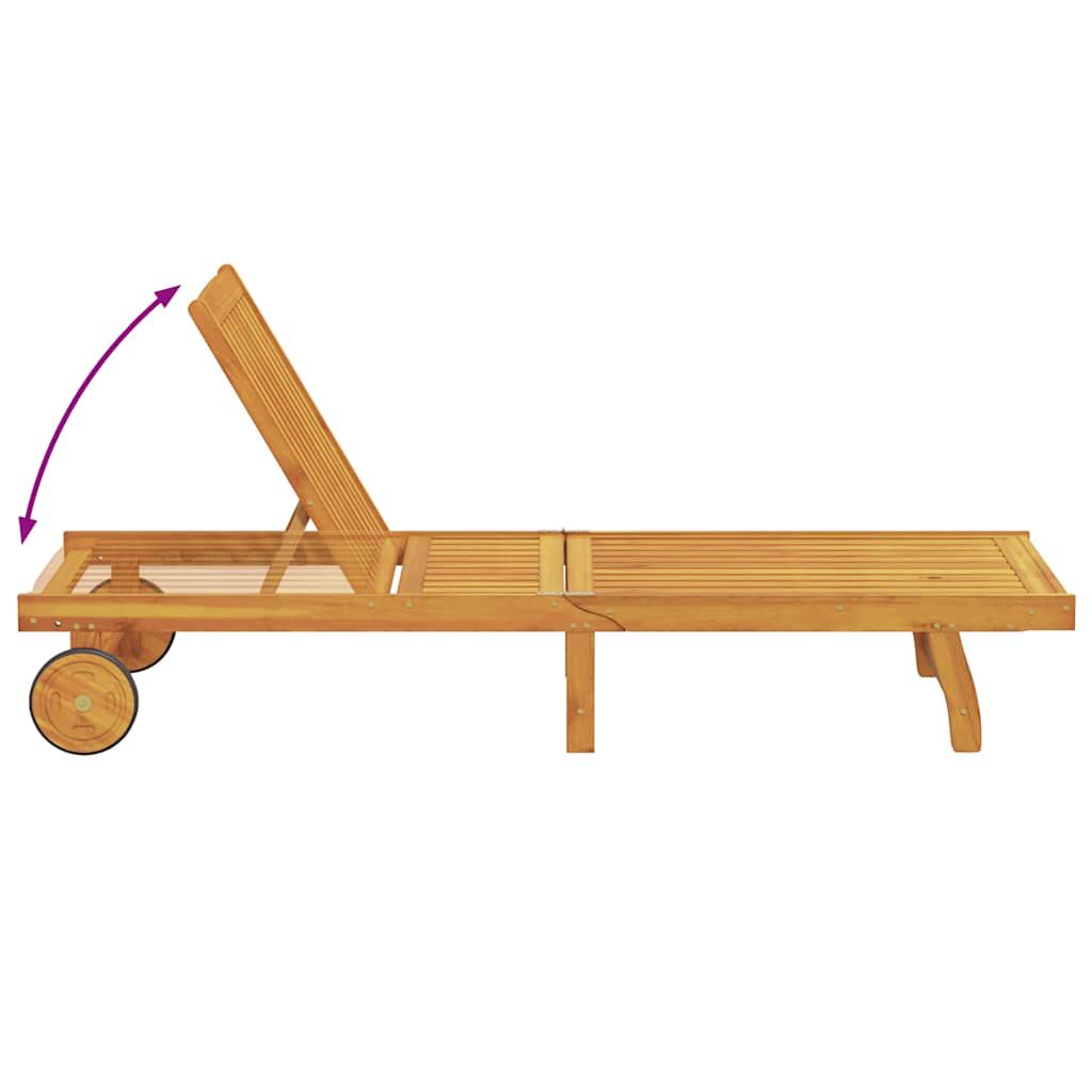 Ligstoelen Massief Acaciahout