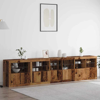 Dressoir Met Led-Verlichting 283X37X67 Cm