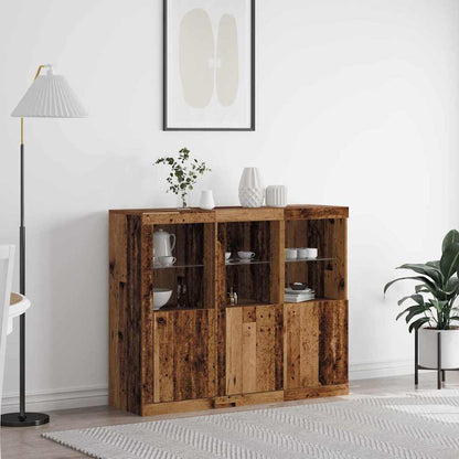 Dressoirs Met Led-Verlichting Bewerkt Hout