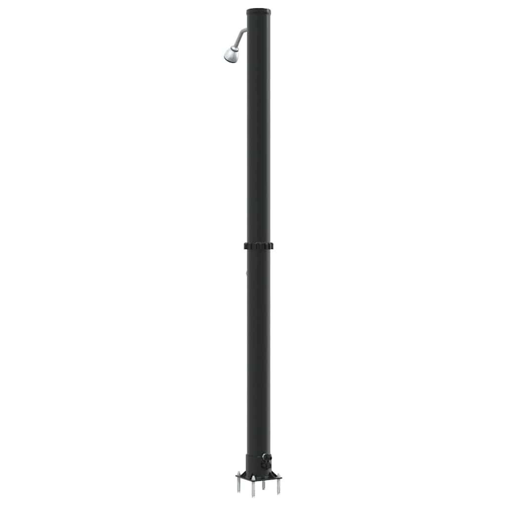 Buiten Zonne-Douche Zwart 217 Cm Pvc En Aluminium
