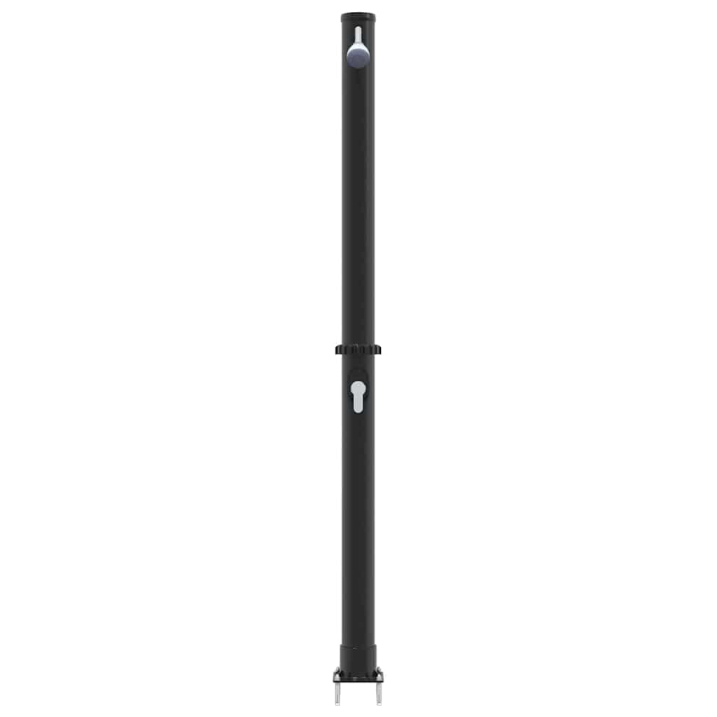 Buiten Zonne-Douche Zwart 217 Cm Pvc En Aluminium